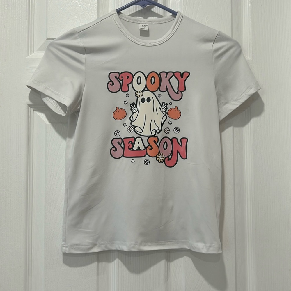 Adorable sheen spooky season T-shirt kids size 7